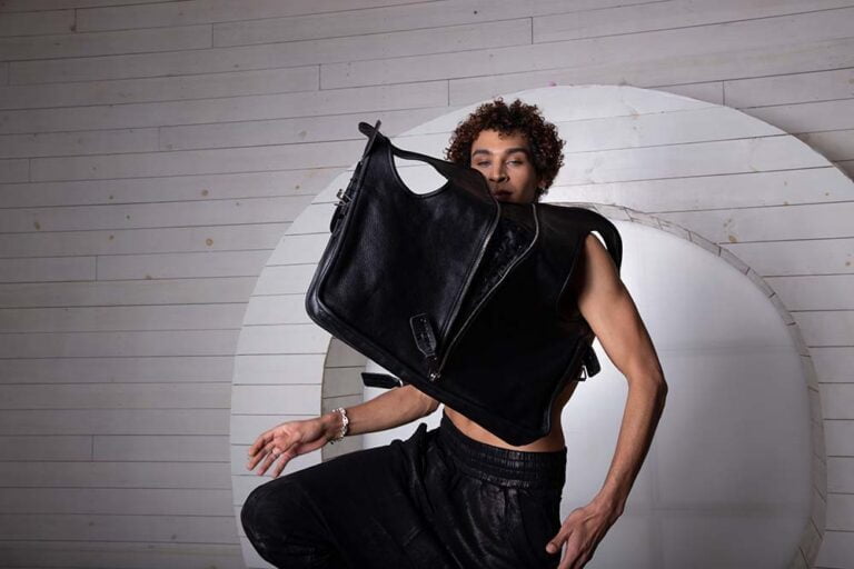 Black Leather Bag Elegance Meets Practicality