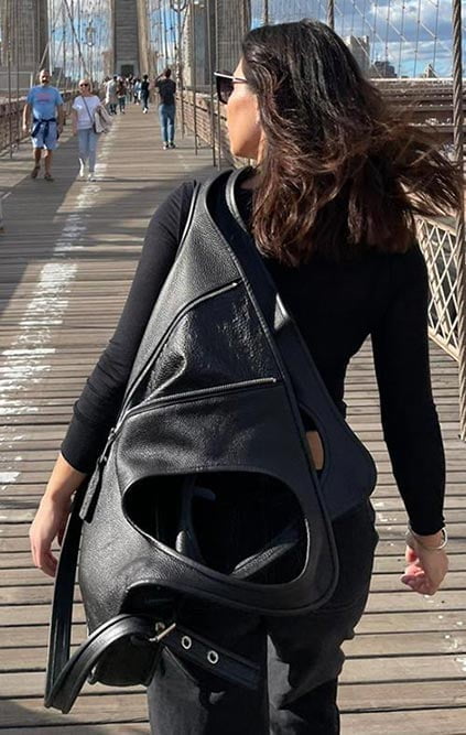 Black Leather Bag